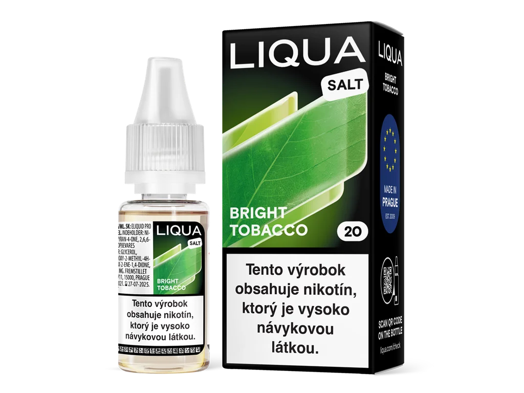 LIQUA Salt Bright Tobacco 10ml , 20mg – Obrázok 2