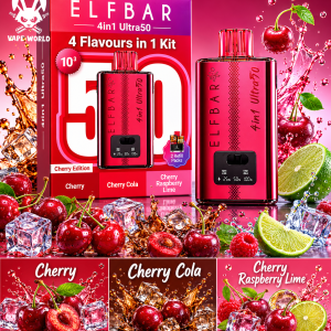 ELF BAR 4IN1 ULTRA 50000 ZARIADENIE CHERRY EDITION