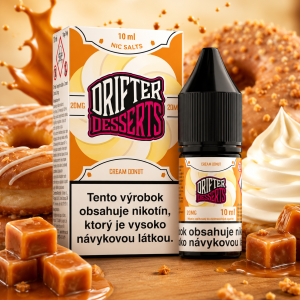 Drifter Desserts Salts - Cream Donut 10ml (20mg) e-liquid