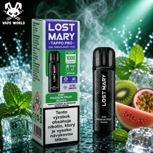 Lost Mary Tappo Pro cartridge Kiwi Passion Fruit Guava 1ks predplnená hlava